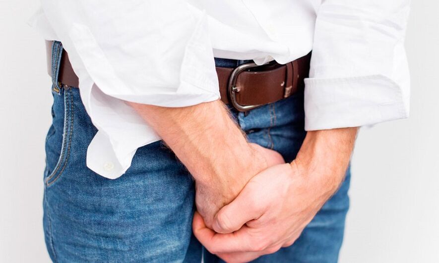 Sakit sa singit na may prostatitis